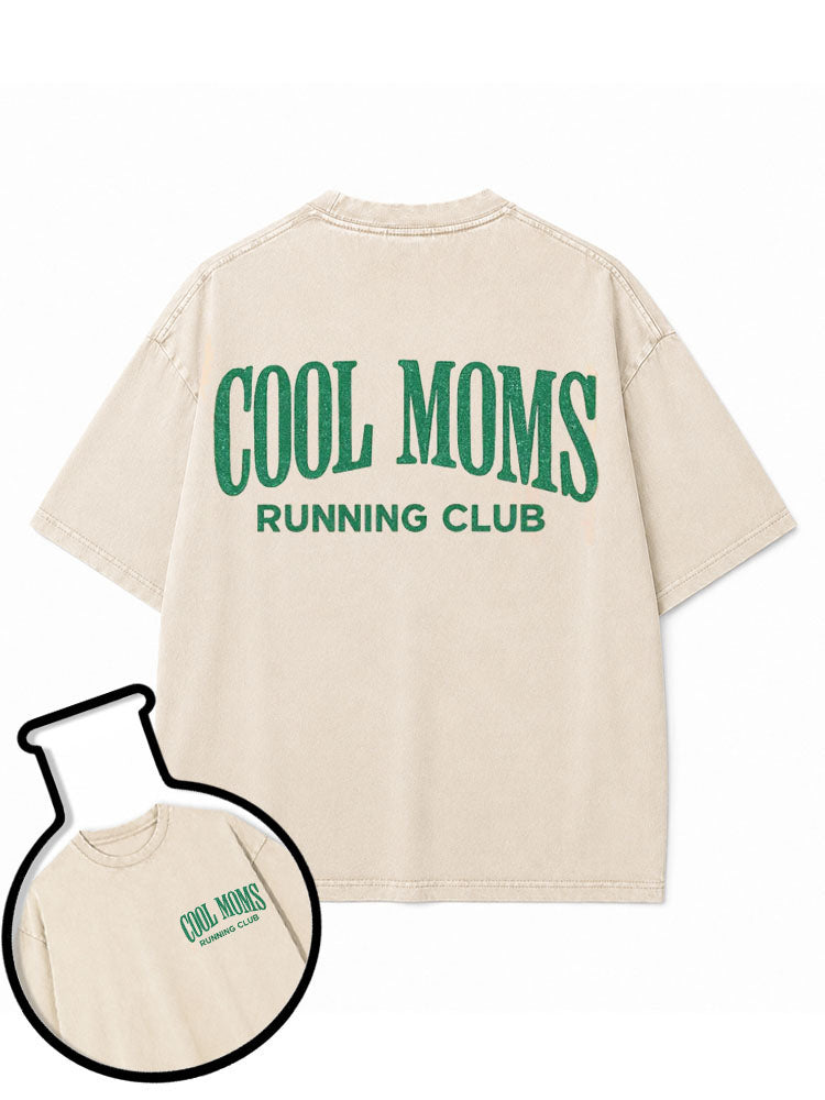 COOL MOMS RUNNING CLUB Washed T-Shirt