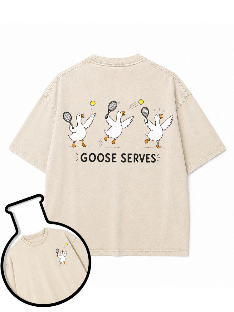 GOOSE SERVES Washed T-Shirt