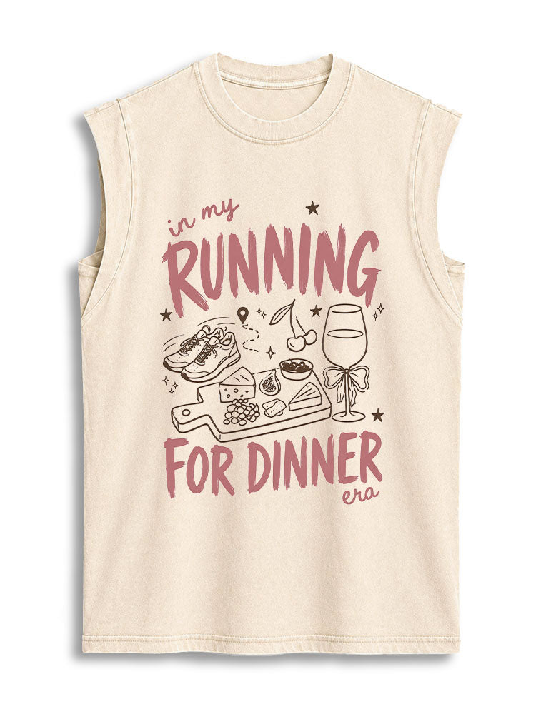 in my RUNNING FOR DINNER era Vintage Washed Cotton Tank Top