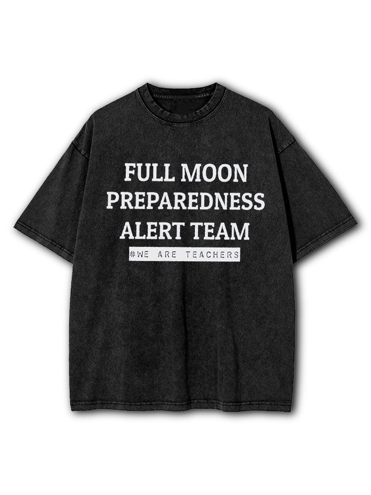 Full Moon Preparedness Team Washed T-Shirt