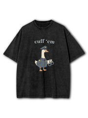 Police Goose Washed T-Shirt