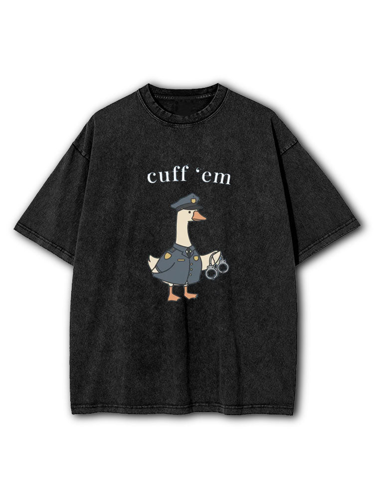 Police Goose Washed T-Shirt