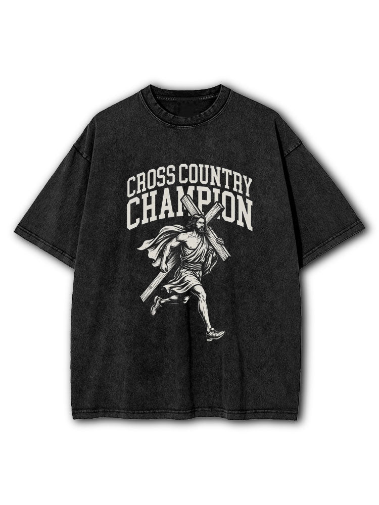 Cross Country Champion Washed T-Shirt