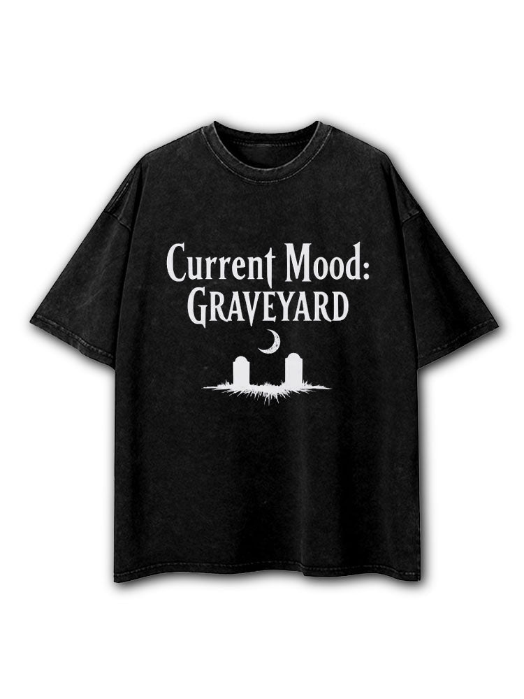 Current Mood Graveyard Washed T-Shirt