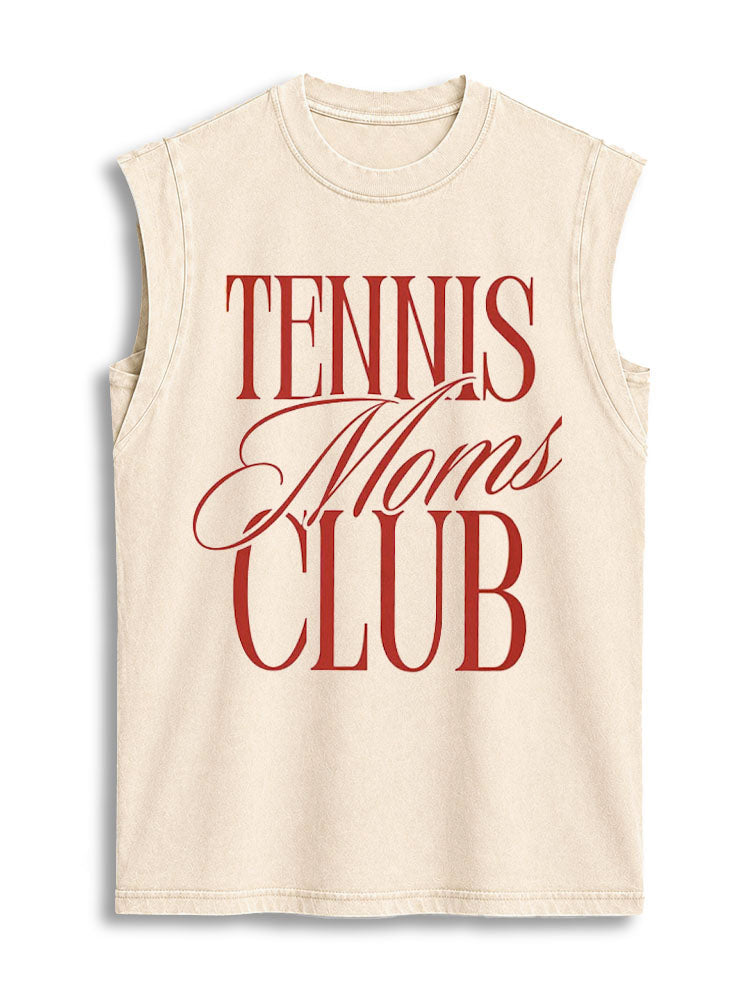 TENNIS MOMS CLUB Vintage Washed Cotton Tank Top
