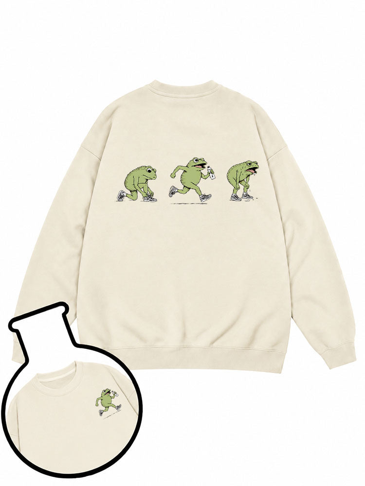 Funny Jogging Frogs Sweatshirt