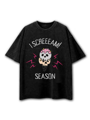 I SCREEEAM SEASON Washed T-Shirt