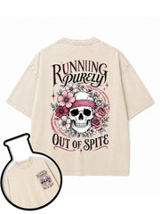 RUNNING PURELY OUT OF SPITE Washed T-Shirt