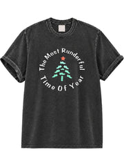 He Sees You When You're Running He Knows When You Just Walk Washed T-Shirt
