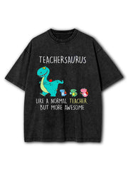 Teachersaurus Washed T-Shirt