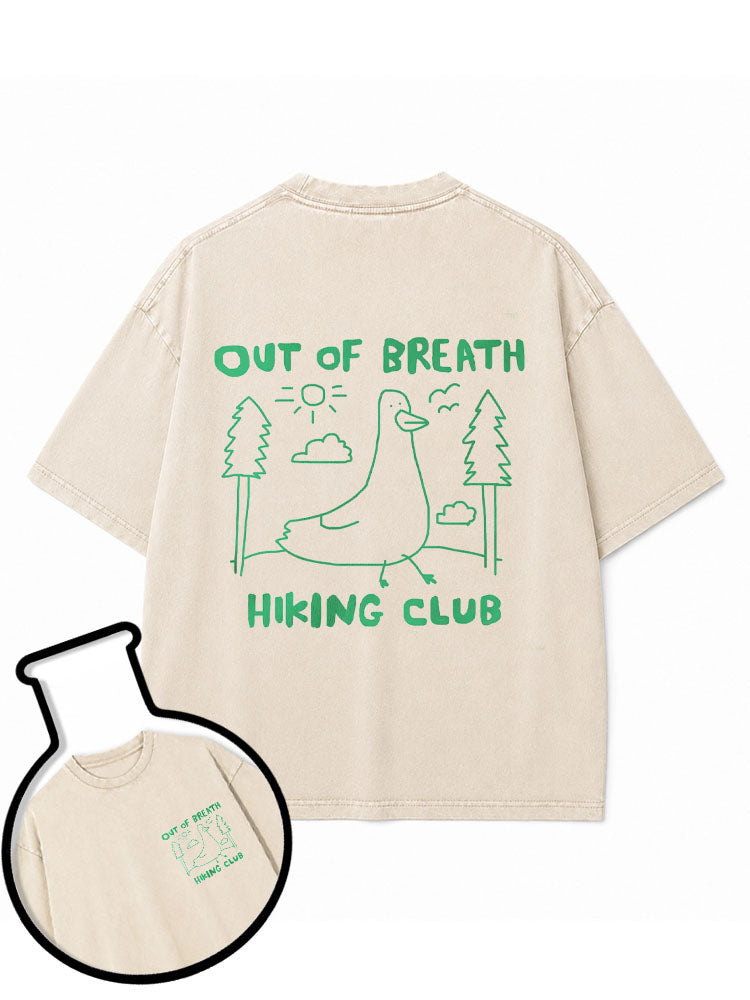 OUT OF BREATH HIKING CLUB Washed T-Shirt
