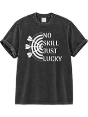 That's What I Do I Play Darts and I Know Things Washed T-Shirt