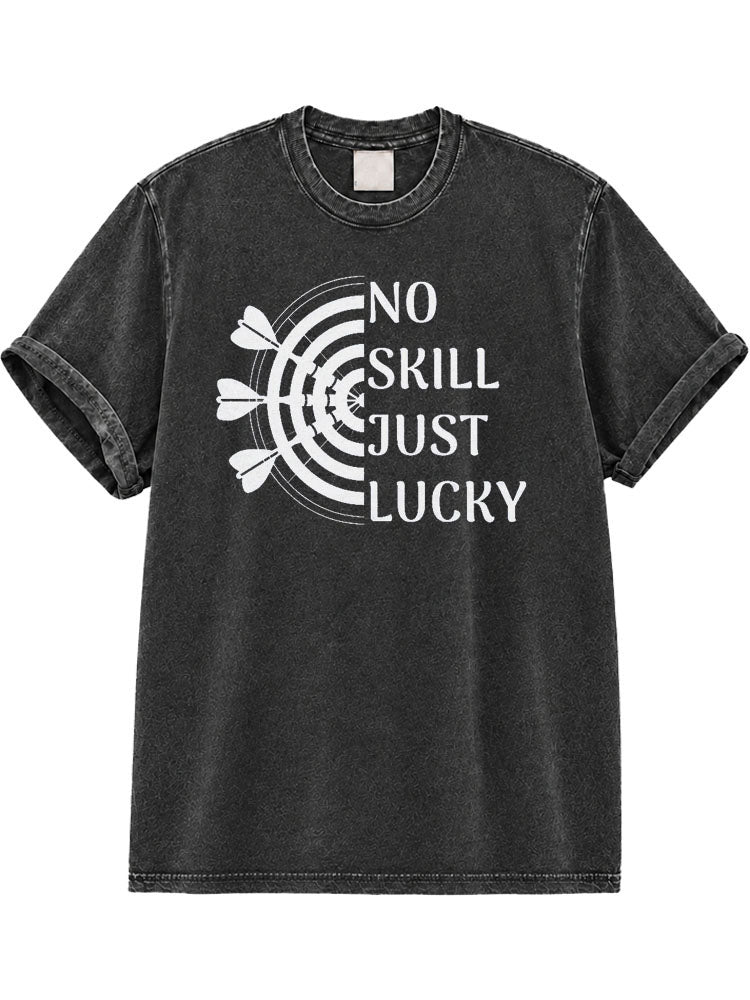 That's What I Do I Play Darts and I Know Things Washed T-Shirt