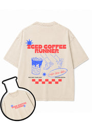 ICED COFFEE RUNNER Washed T-Shirt