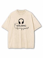Walking Is My Jam Washed T-Shirt