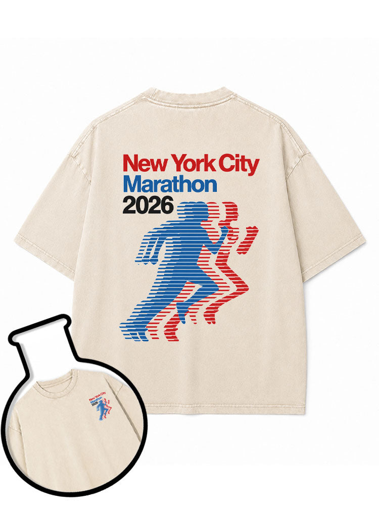 New York City Marathon Washed T-Shirt