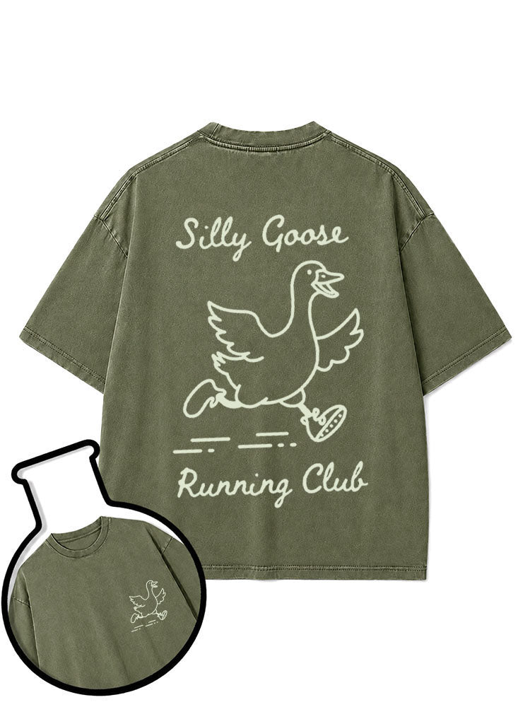 Silly Goose Running Club Washed T-Shirt