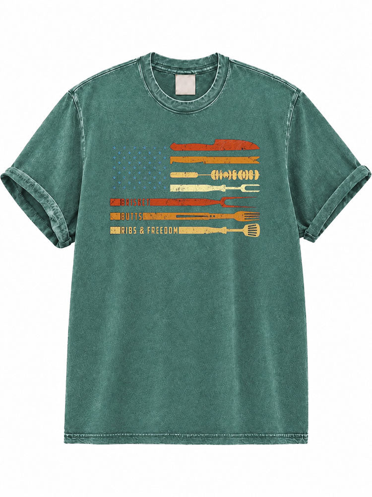 Hot Guys Make Bread Washed T-Shirt