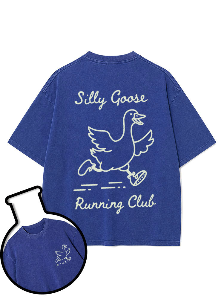 Silly Goose Running Club Washed T-Shirt