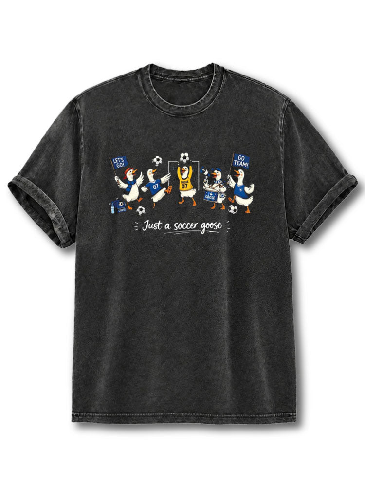 Just a Soccer Goose Washed T-Shirt