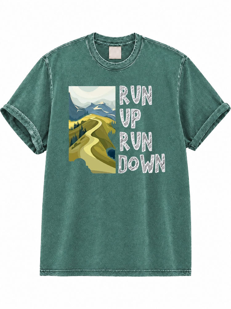 Run Up Run Down Washed T-Shirt