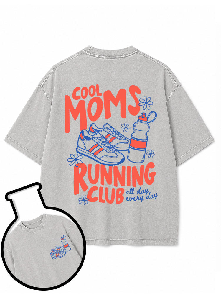 Cool Moms Running Club Washed T-Shirt
