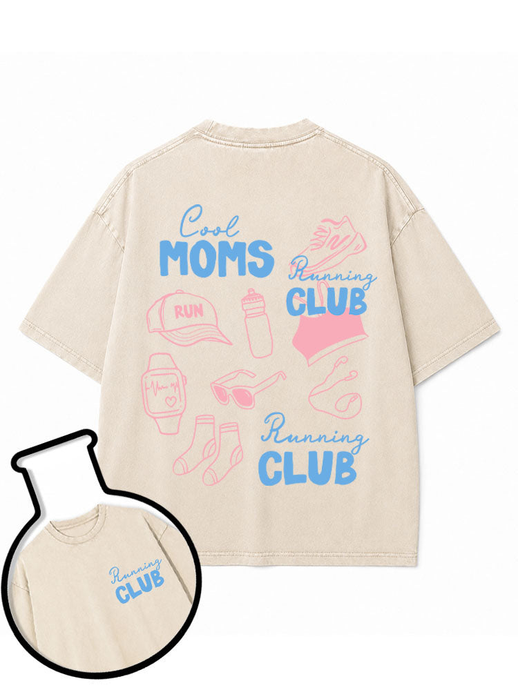 Cool Moms Running Club Washed T-Shirt