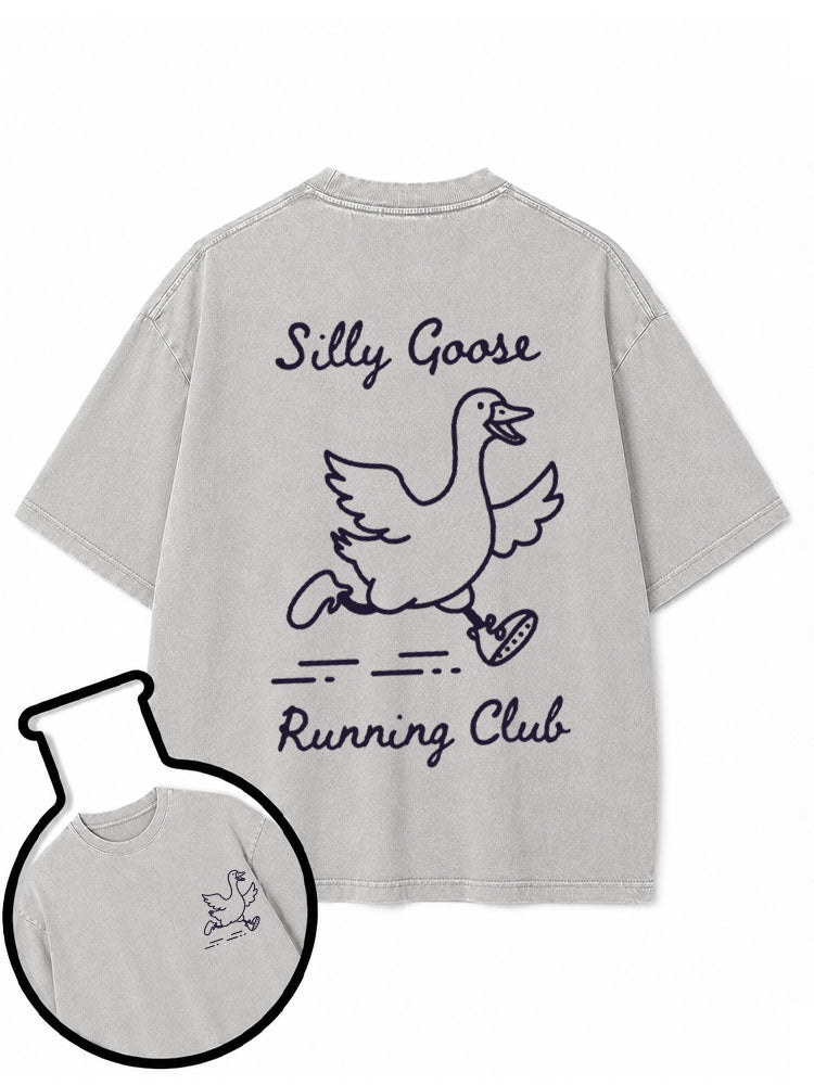 Silly Goose Running Club Washed T-Shirt