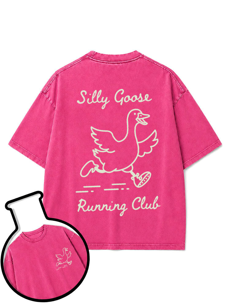 Silly Goose Running Club Washed T-Shirt