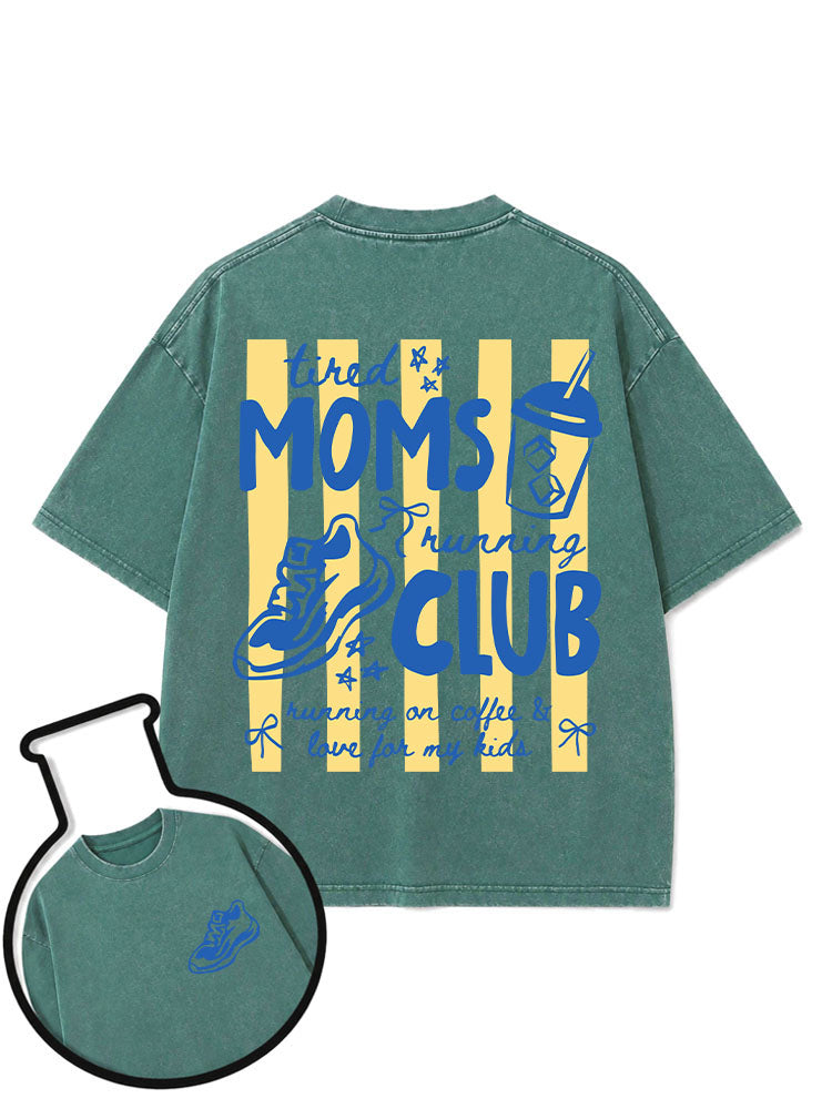 Tired Moms Running Club Washed T-Shirt