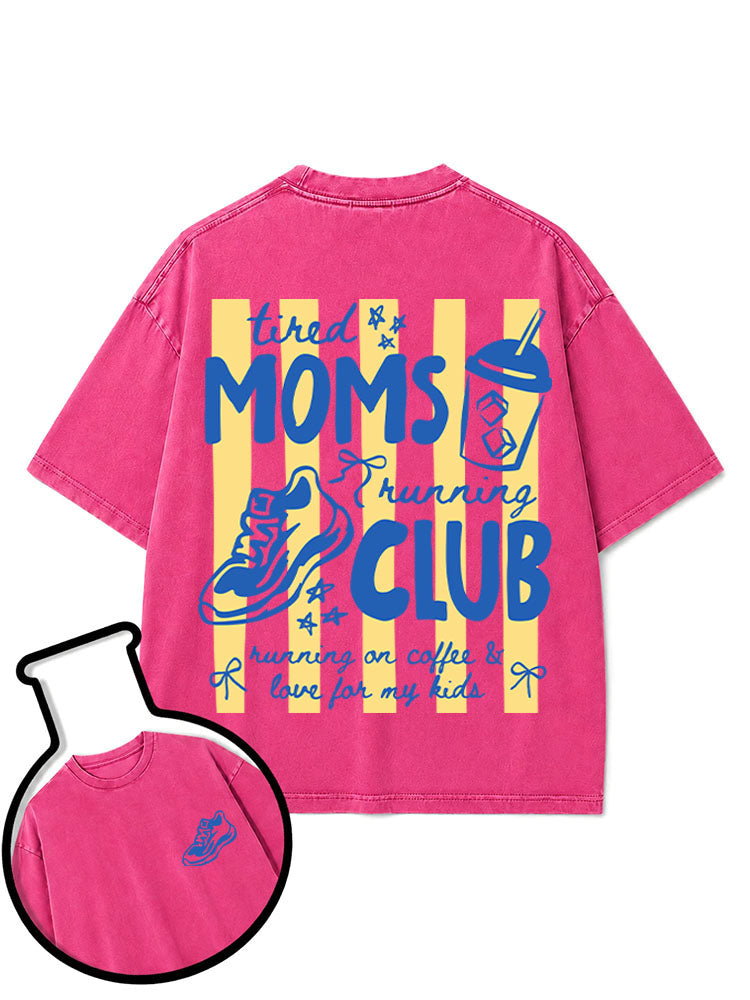 Tired Moms Running Club Washed T-Shirt