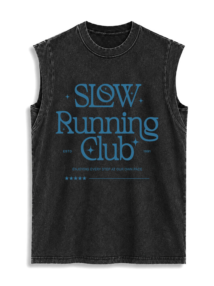 Slow Running Club Vintage Washed Cotton Tank Top