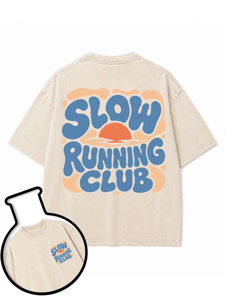 Slow Running Club Washed T-Shirt