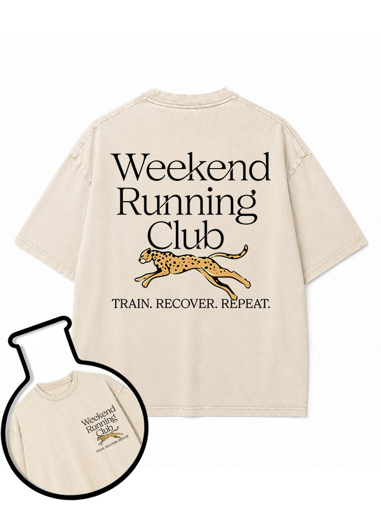 Weekend Running Club Washed T-Shirt