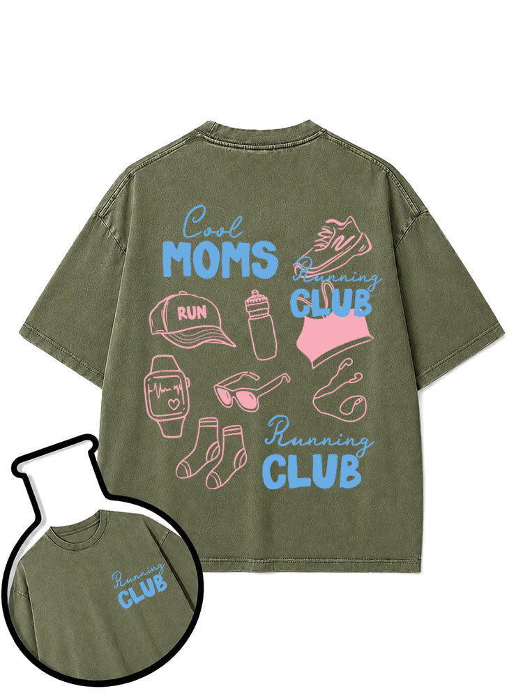 Cool Moms Running Club Washed T-Shirt