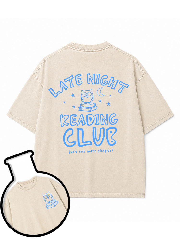 LATE NIGHT READING CLUB Washed T-Shirt