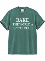 Bake The World Washed T-Shirt
