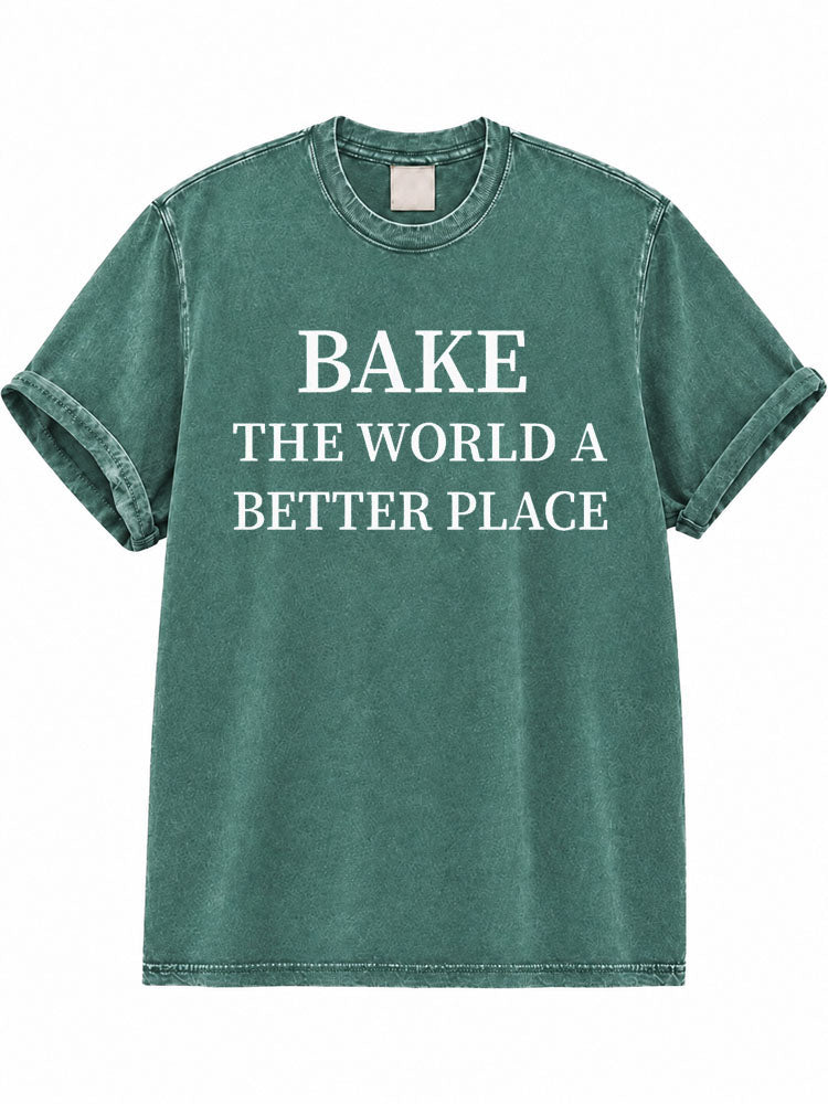 Bake The World Washed T-Shirt
