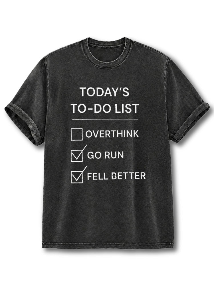 To Do List Washed T-Shirt