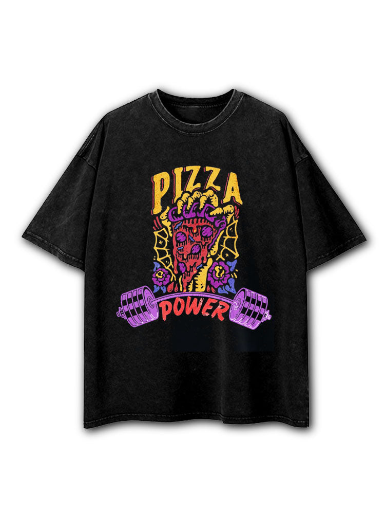 Pizza Power Washed T-Shirt