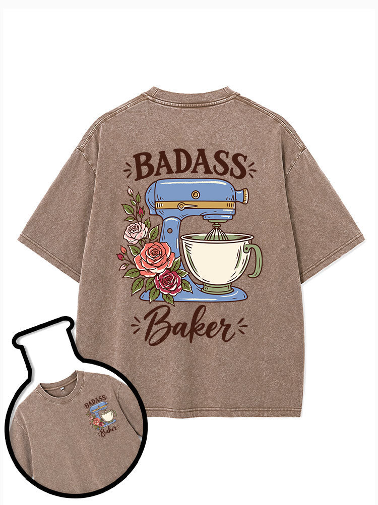BADASS Baker Washed T-Shirt