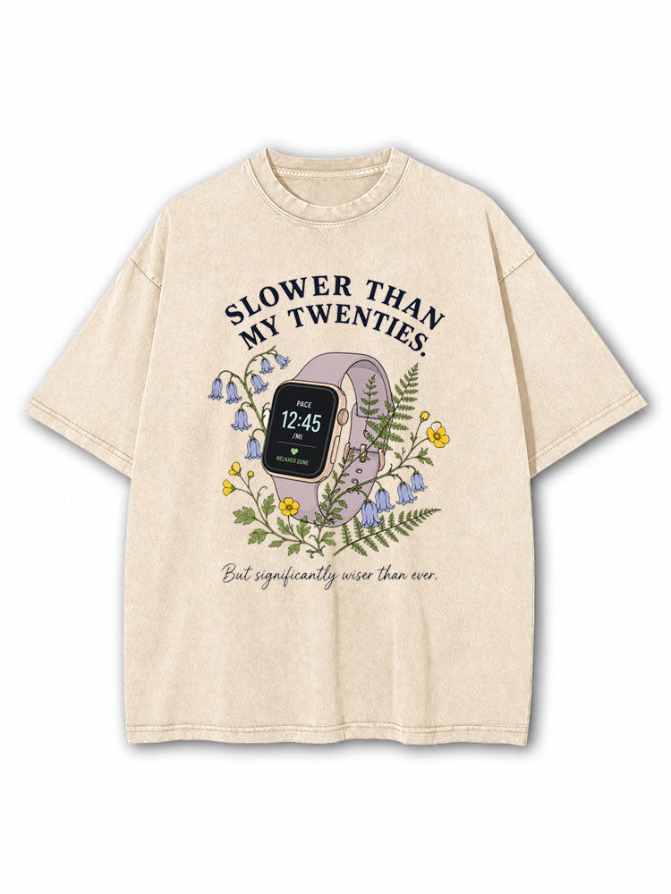 Slower Than Twenties Washed T-Shirt