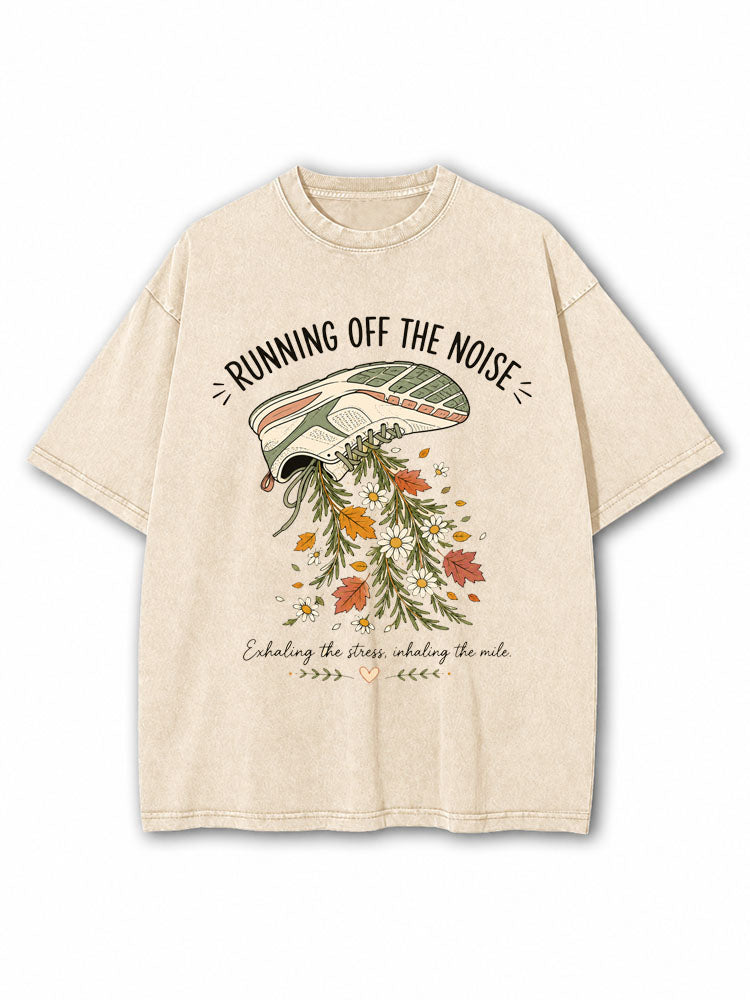 Running Off The Noise Washed T-Shirt