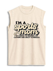 I'M A sports mom Vintage Washed Cotton Tank Top