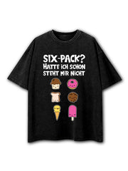 Six-Pack Washed T-Shirt