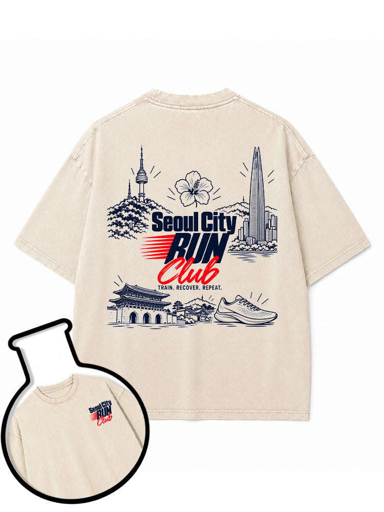 Seoul City RUN Club Washed T-Shirt
