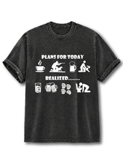PLANS FOR TODAY Washed T-Shirt