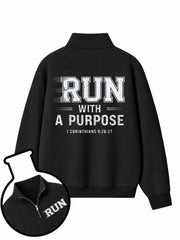 Run With A Purpose Half-Zip Fleece Pullover
