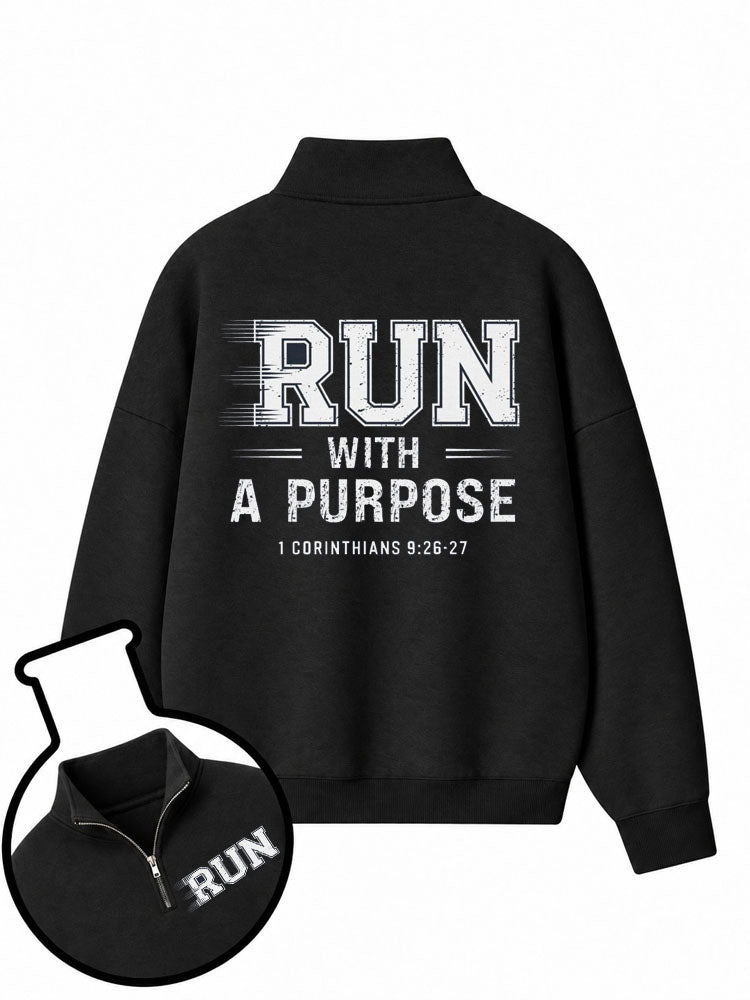Run With A Purpose Half-Zip Fleece Pullover