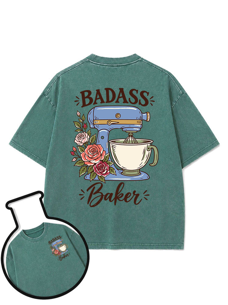 BADASS Baker Washed T-Shirt